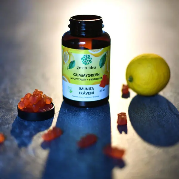 Green idea Gummygreen - Multivitamín + probiotika 60 ks