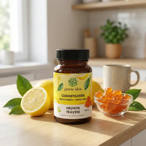 Green idea Gummygreen - Multivitamín + probiotika 60 ks