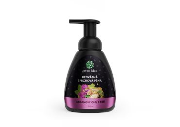 Green idea Hedvábná sprchová pěna - arganový olej s růží 300 ml