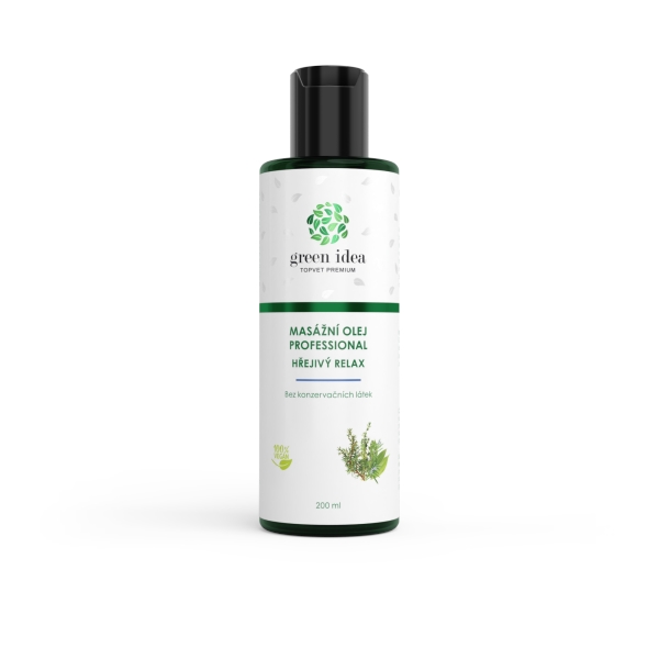 Green idea Hřejivý relax - masážní olej 200 ml