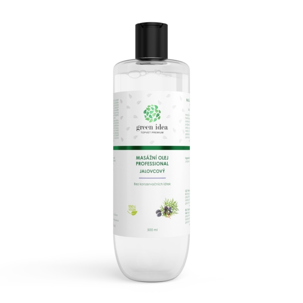 Green idea Jalovcový masážní olej 500 ml