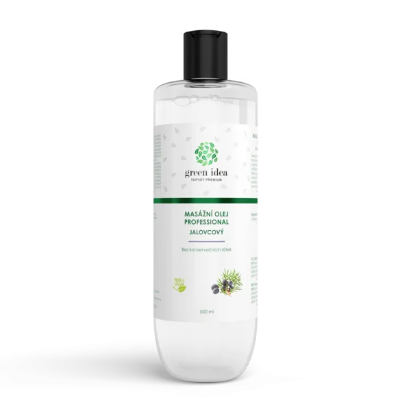 Green idea Jalovcový masážní olej 500 ml