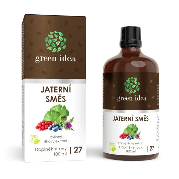 Green idea Jaterní směs (kapky HEPAMIX) tinktura - kapky 100 ml