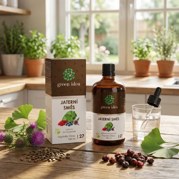 Green idea Jaterní směs (kapky HEPAMIX) tinktura - kapky 100 ml