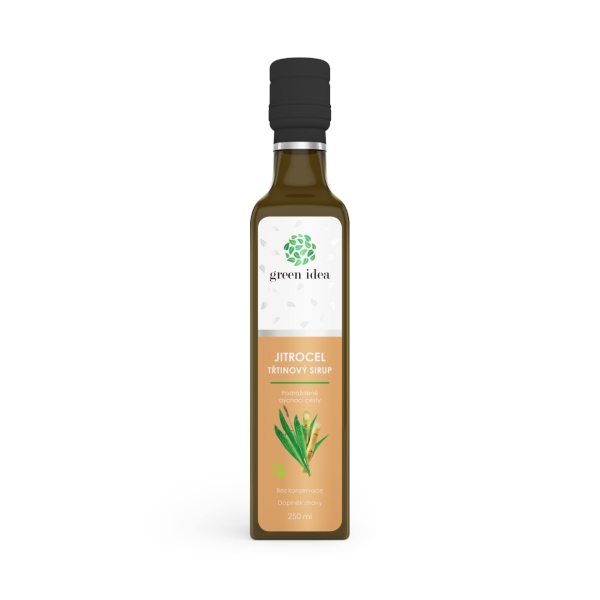Green idea Jitrocelový sirup - třtinový 250 ml