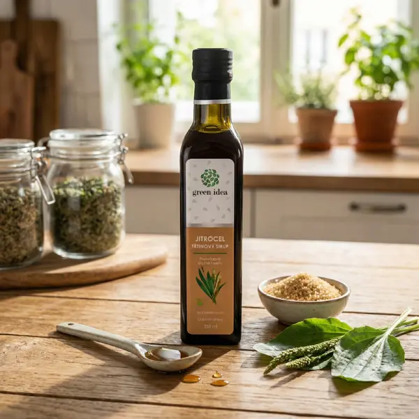 Green idea Jitrocelový sirup - třtinový 250 ml