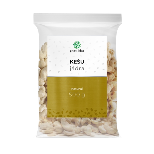 Green idea Kešu jádra - natural 500 g