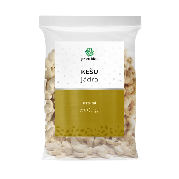 Green idea Kešu jádra - natural 500 g