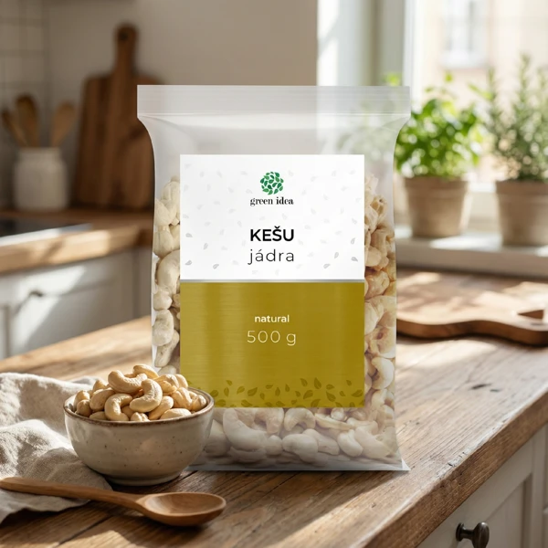 Green idea Kešu jádra - natural 500 g