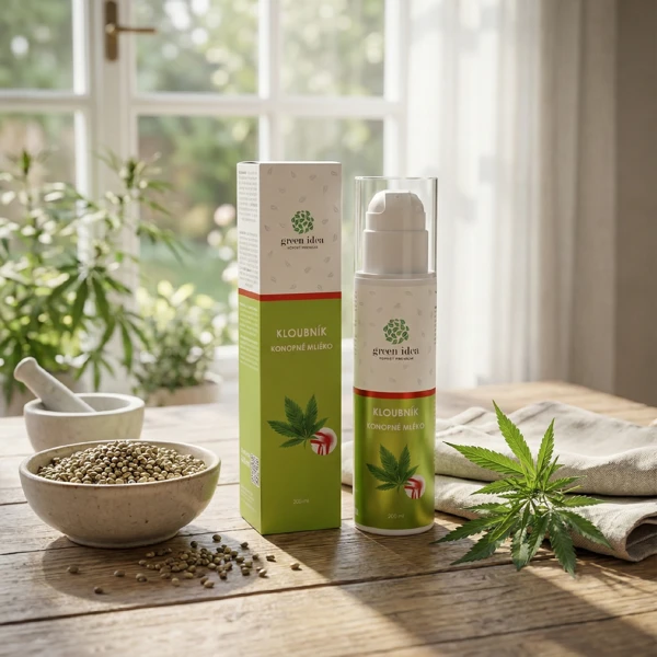 Green idea Kloubník - konopné mléko 200 ml