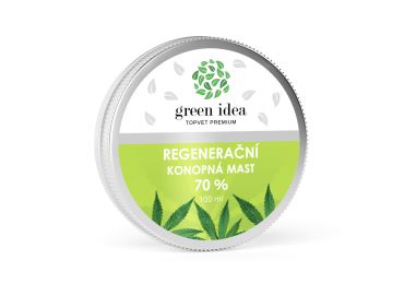 Green idea Konopná regenerační mast 70% 100 ml