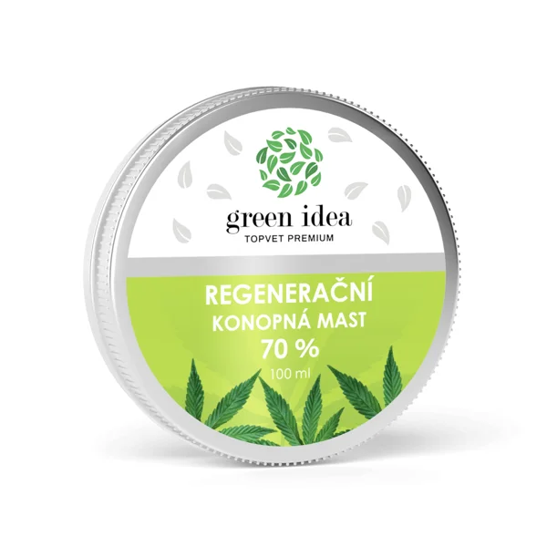 Green idea Konopná regenerační mast 70% 100 ml