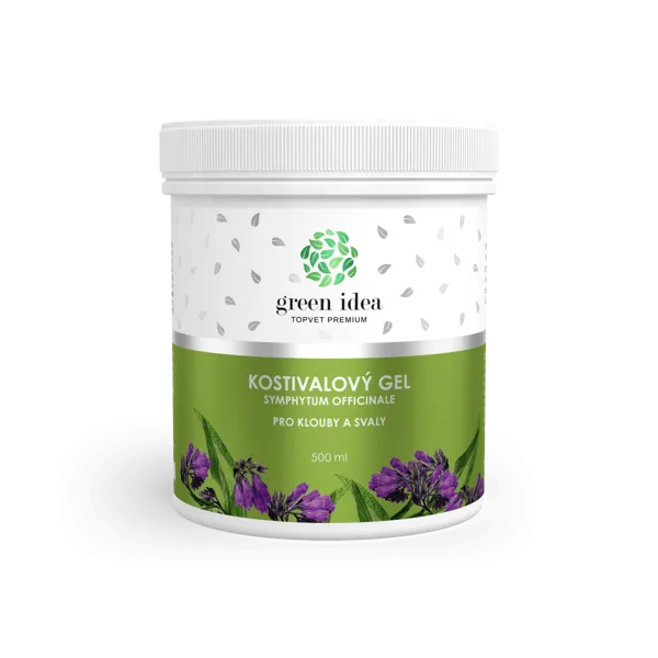 Green idea Kostivalový masážní gel 500 ml