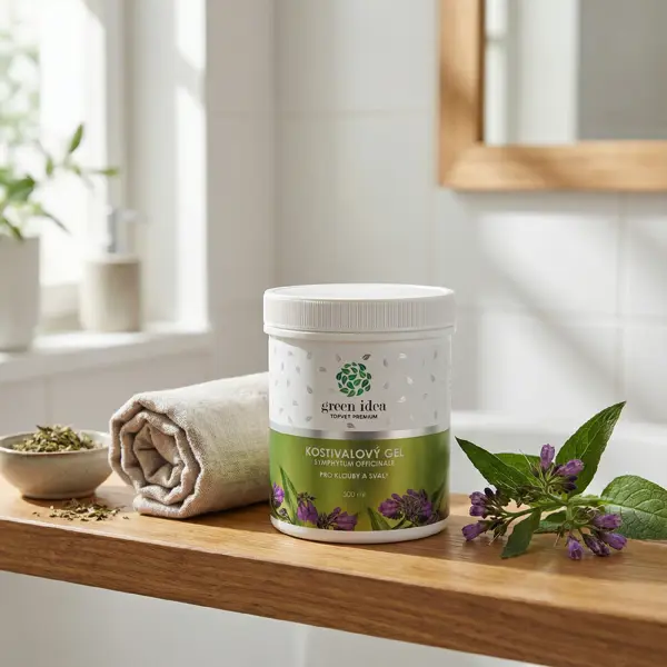 Green idea Kostivalový masážní gel 500 ml