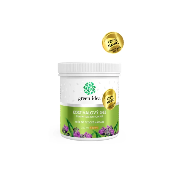 Green idea Kostivalový masážní gel - limitovaná edice 300 ml