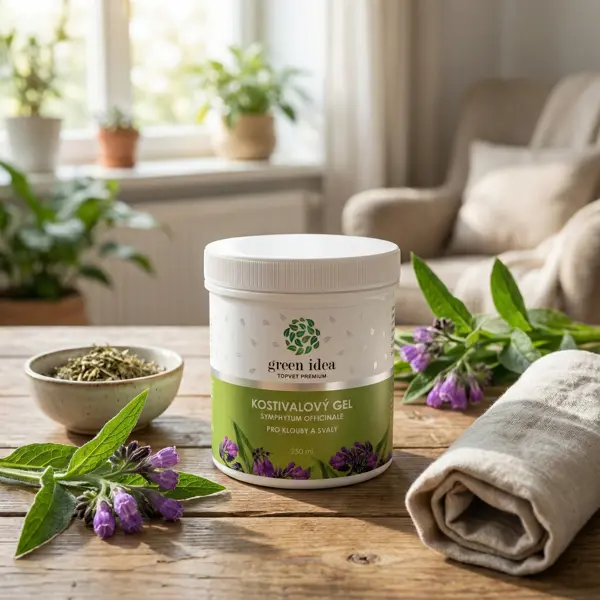 Green idea Kostivalový masážní gel - limitovaná edice 300 ml