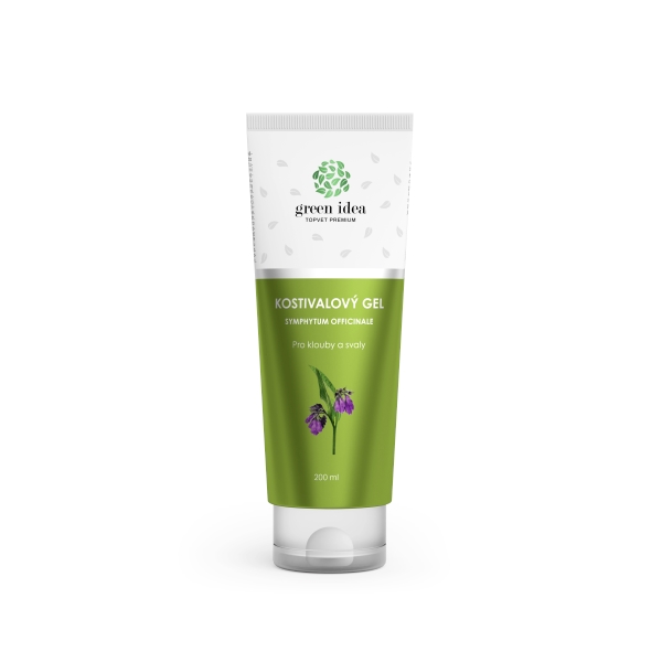 Green idea Kostivalový masážní gel v tubě 200 ml