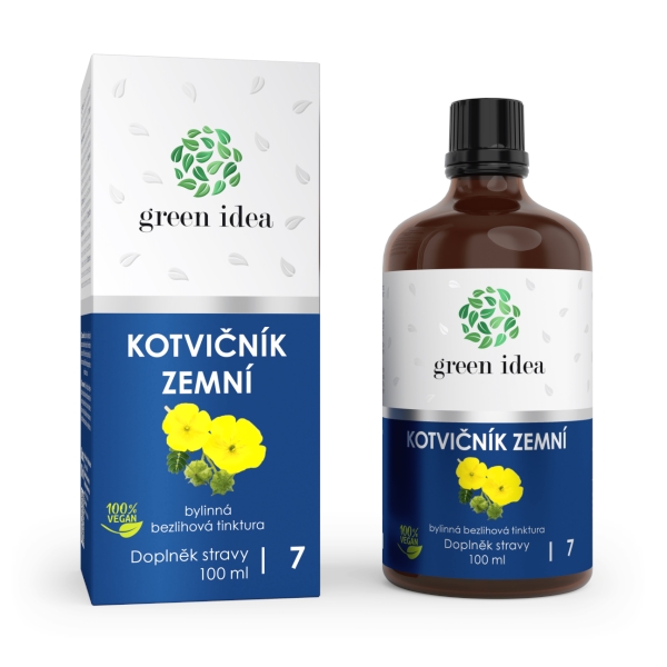 Green idea Kotvičník zemní - bezlihová tinktura 100 ml