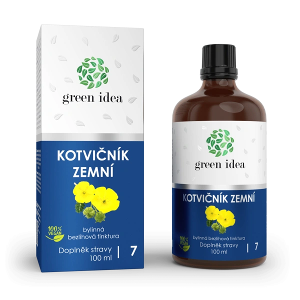 Green idea Kotvičník zemní - bezlihová tinktura 100 ml