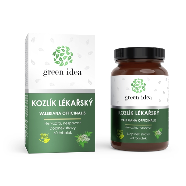 Green idea Kozlík lékařský bylinný extrakt - tobolky 60 ks