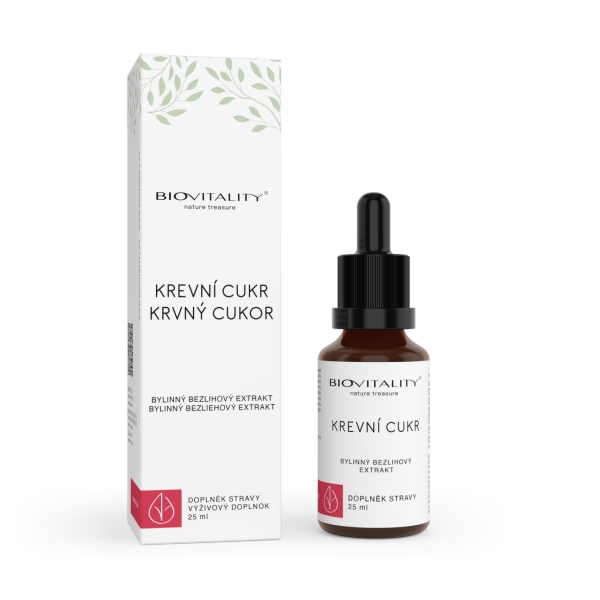 Green idea Krevní cukr bezlihová tinktura - kapky 25 ml