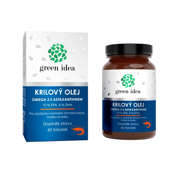 Green idea Krilový olej - tobolky 60 ks