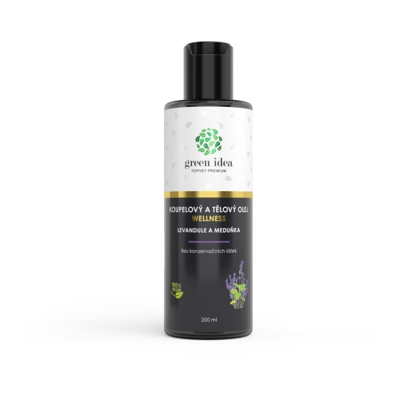 Green idea Levandule a meduňka - koupelový a tělový olej 200 ml