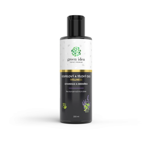 Green idea Levandule a meduňka - koupelový a tělový olej 200 ml