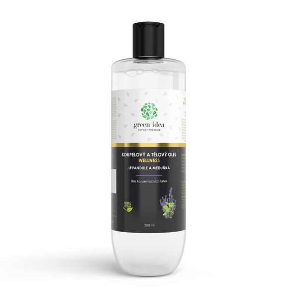 Green idea Levandule a meduňka - koupelový a tělový olej 500 ml