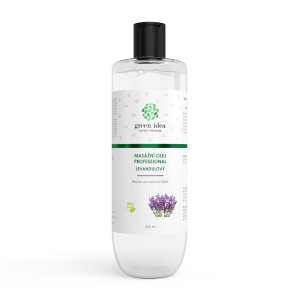 Green idea Levandulový masážní olej 500 ml