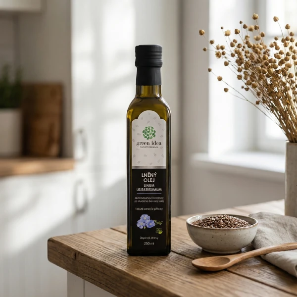 Green idea Lněný olej 250 ml