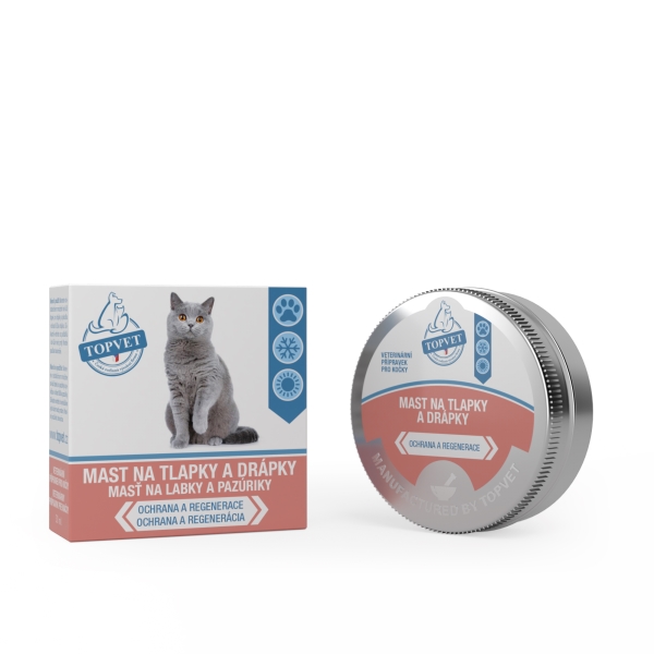 Green idea Mast na tlapky a drápky pro kočky 30 ml