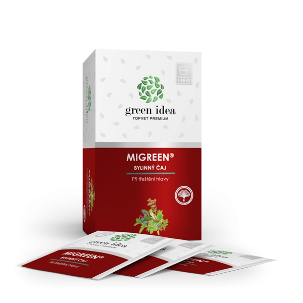 Green idea Migreen - bylinný čaj 20 ks