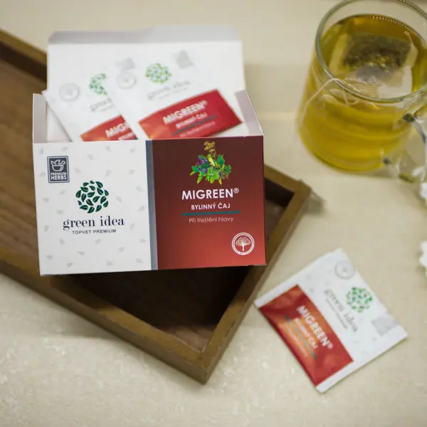 Green idea Migreen - bylinný čaj 20 ks