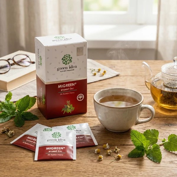 Green idea Migreen - bylinný čaj 20 ks