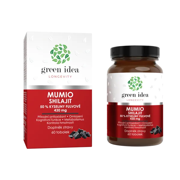 Green idea Mumio - Shilajit - tobolky 60 ks
