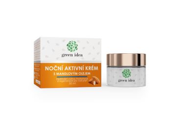 Green idea Noční aktivní krém s mandlovým olejem 50 ml