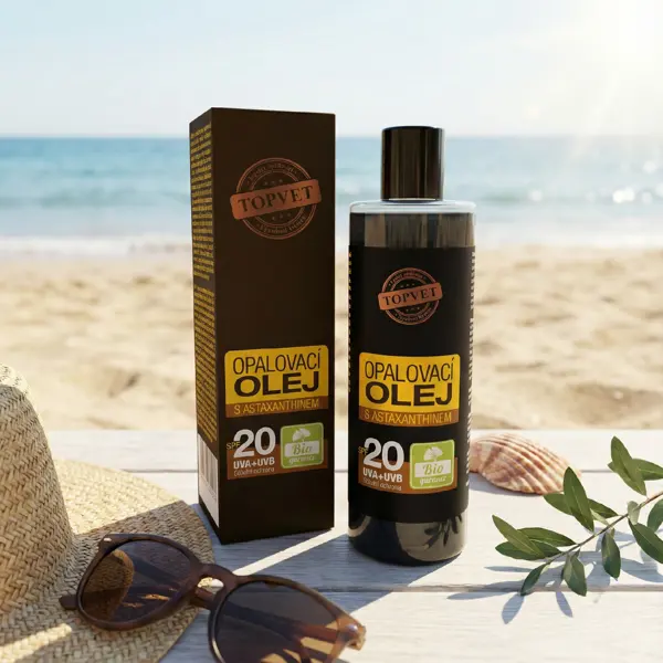 Green idea Opalovací olej s astaxanthinem SPF 20 100 ml