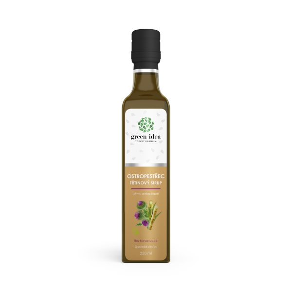 Green idea Ostropestřec sirup - třtinový 250 ml