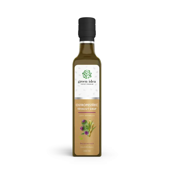 Green idea Ostropestřec sirup - třtinový 250 ml