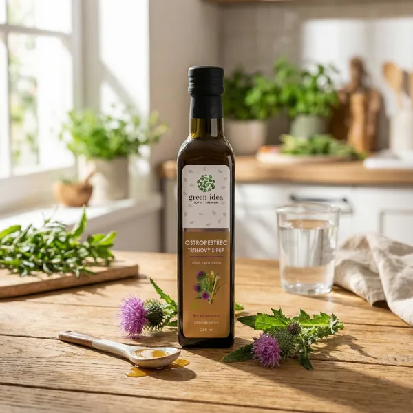 Green idea Ostropestřec sirup - třtinový 250 ml