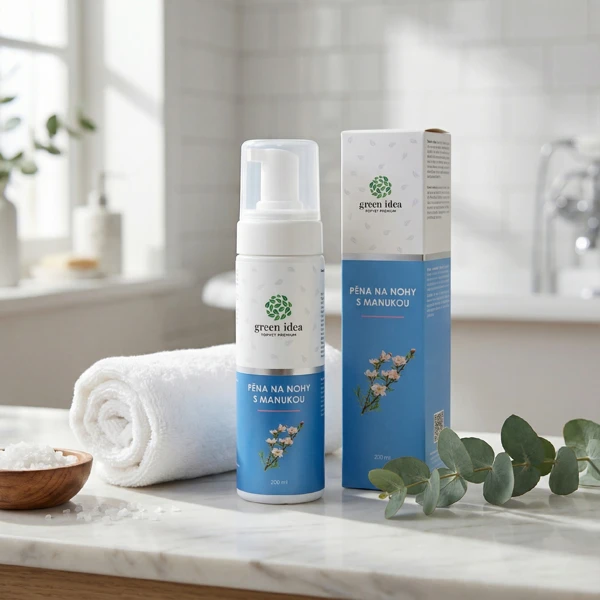 Green idea Pěna na nohy s manukou 200 ml