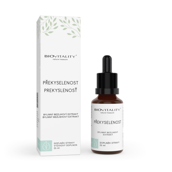 Green idea Překyselenost bezlihová tinktura - kapky 25 ml