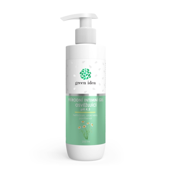Green idea Přírodní intimní gel - osvěžující 200 ml