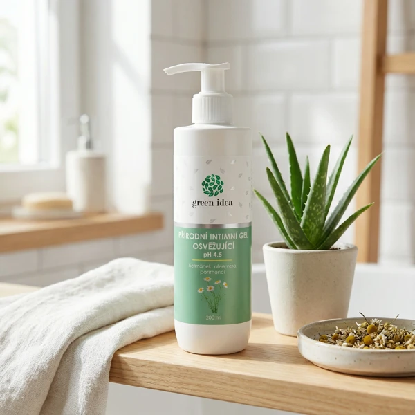 Green idea Přírodní intimní gel - osvěžující 200 ml
