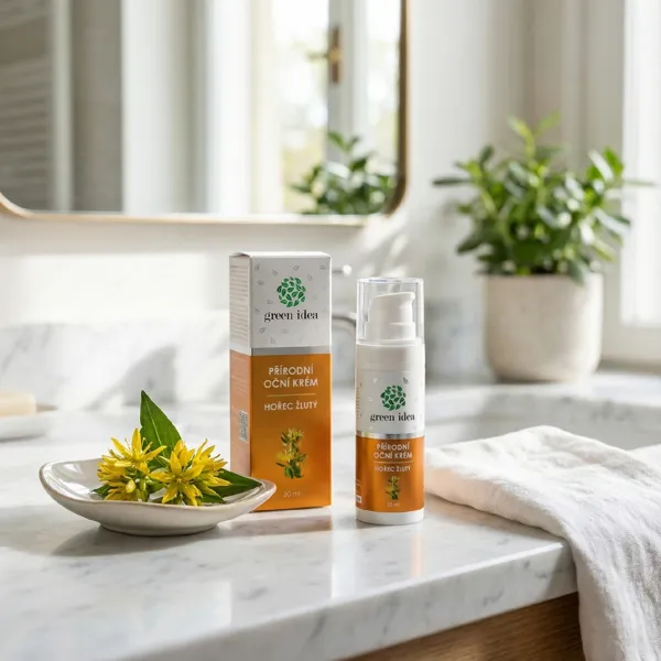 Green idea Přírodní oční krém - Hořec žlutý 30 ml