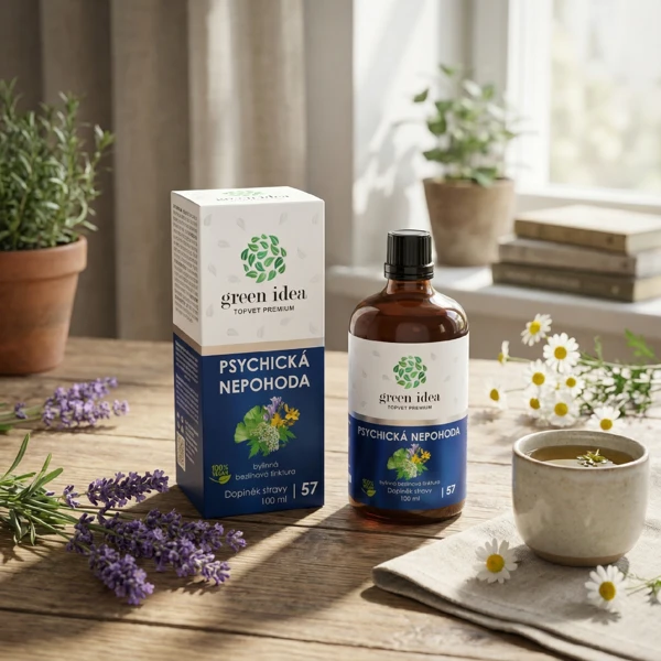 Green idea Psychická nepohoda - bezlihová tinktura 100 ml