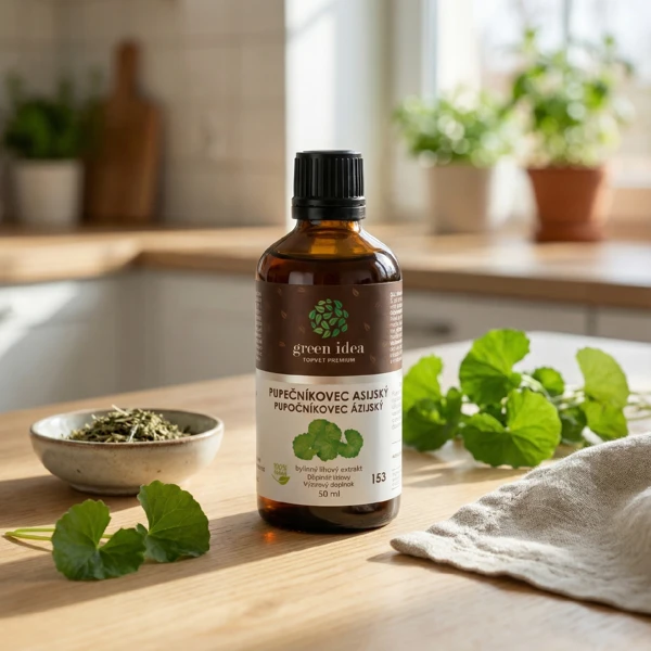 Green idea Pupečníkovec asijský tinktura - kapky 50 ml