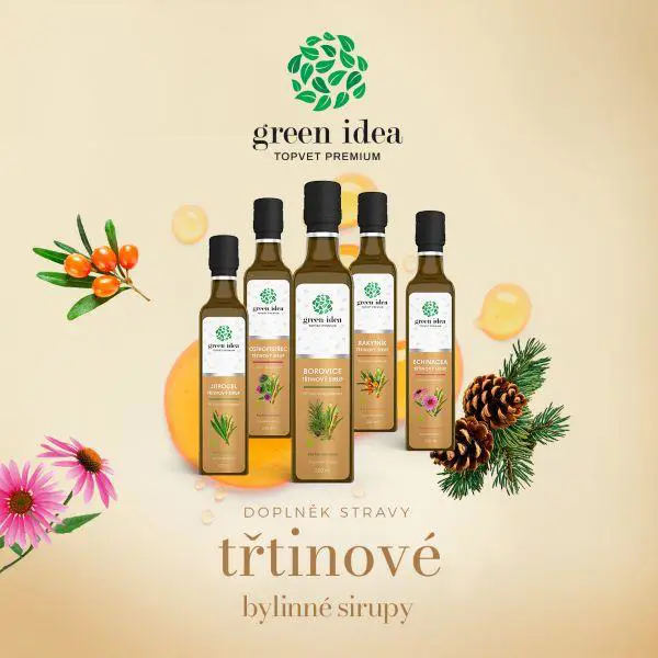 Green idea Rakytníkový sirup - třtinový 250 ml