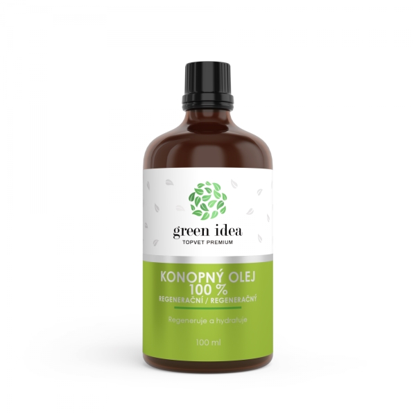 Green idea Regenerační konopný olej 100% 100 ml